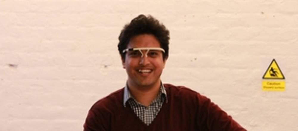 Erfinder Apurv Mishra mit Stirnsensor |Foto: privat Erfinder Apurv Mishra mit Stirnsensor |Foto: privat