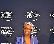 Oxfam-Geschäftsführerin Byanyima beim WEF 2016 |Foto: Koch